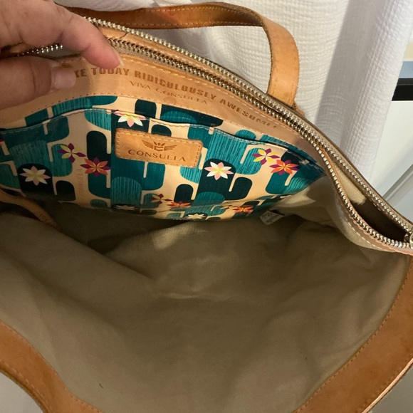 Rare Consuela Metallic Gold and Brown Tote / shoulder bag - Picture 5 of 8